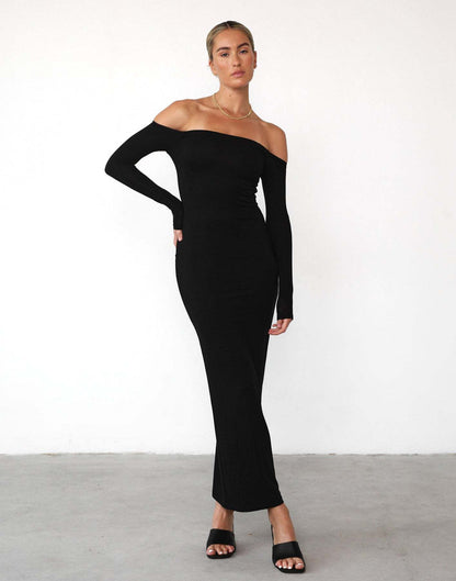 Slim Fit Off-shoulder Dress