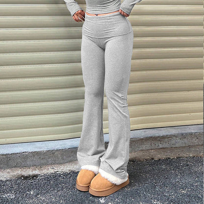 Knit Bootcut Pants