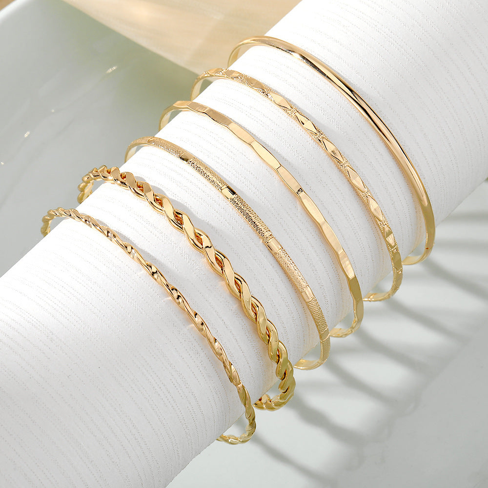 Gold Bracelet Set