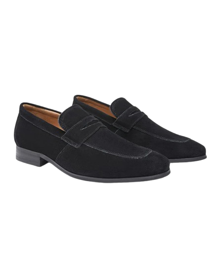 Suede Penny Loafers