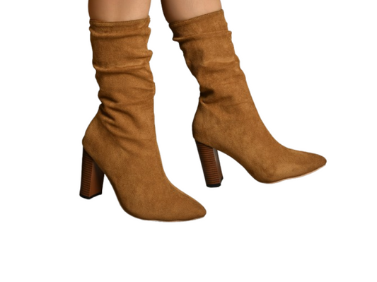 High Block Heels Boot