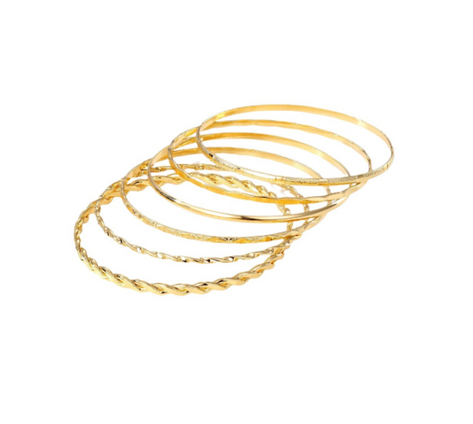 Gold Bracelet Set