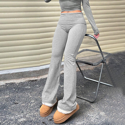 Knit Bootcut Pants