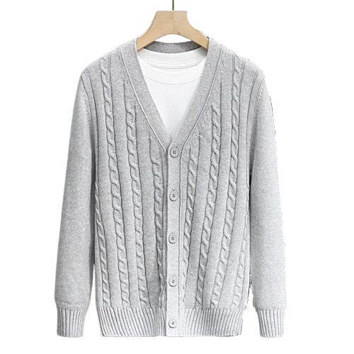 Cable-knit Cardigan