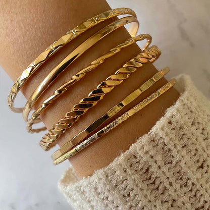 Gold Bracelet Set