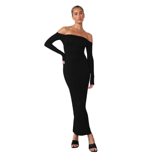 Slim Fit Off-shoulder Dress