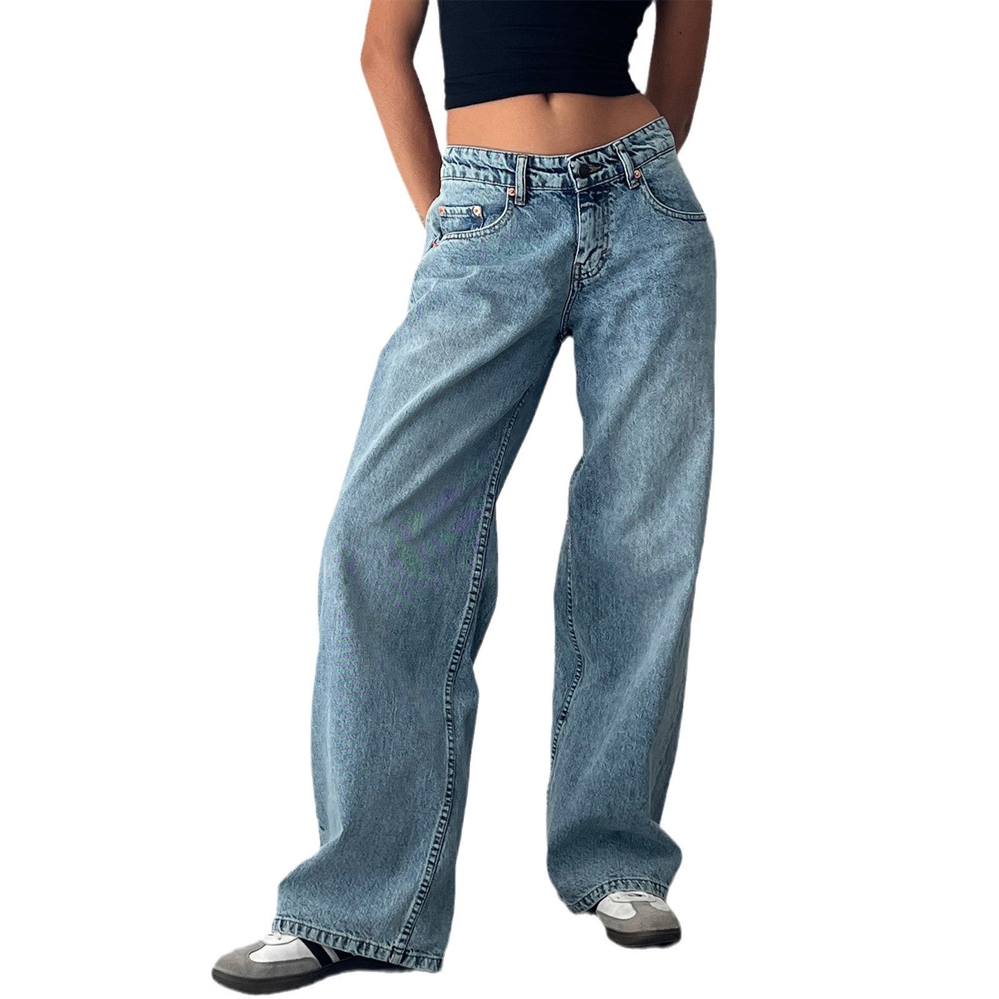 Retro Low Waist Jeans